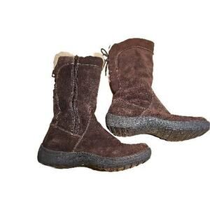 Naturalizer Boots Womens 10 M Violanne Tall Winter Brown Suede Great Condition